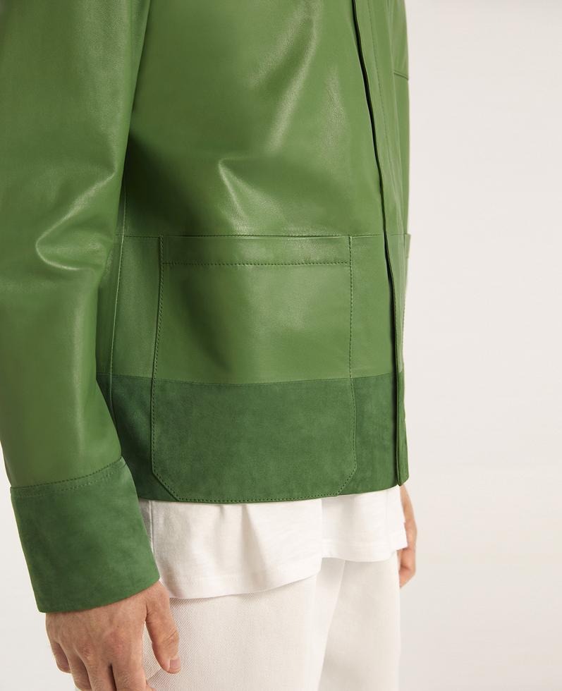 Mario Leather Jacket | K12632 1010031040082