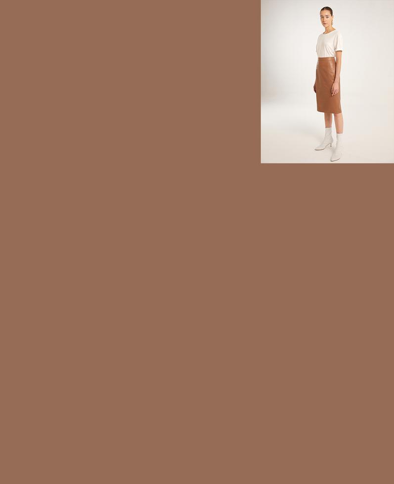 Sofia Leather Skirt | K12491 1010031035018
