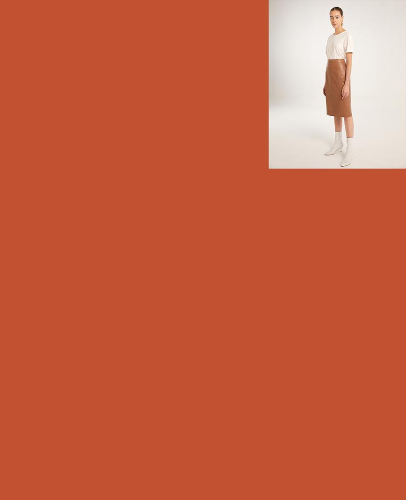 Sofia Leather Skirt | K12491 1010031035020