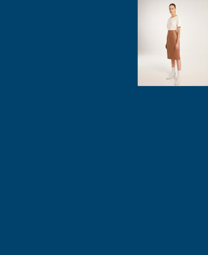 Sofia Leather Skirt | K12491 1010031035032