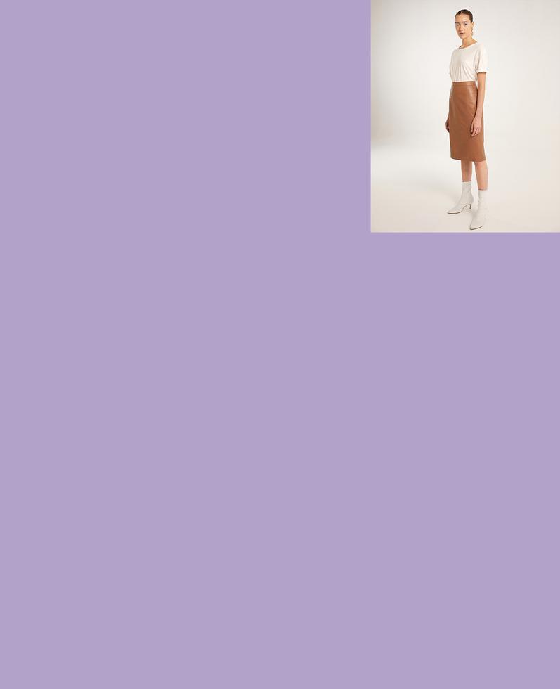 Sofia Leather Skirt | K12491 1010031035049