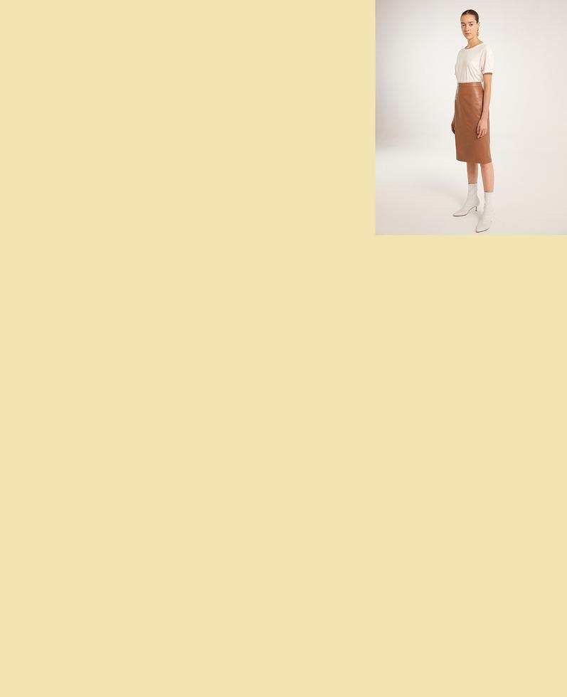 Sofia Leather Skirt | K12491 1010031035066