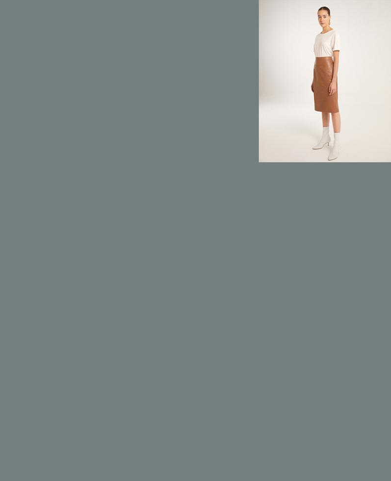 Sofia Leather Skirt | K12491 1010031035056