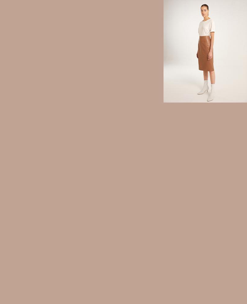Sofia Leather Skirt | K12491 1010031035075