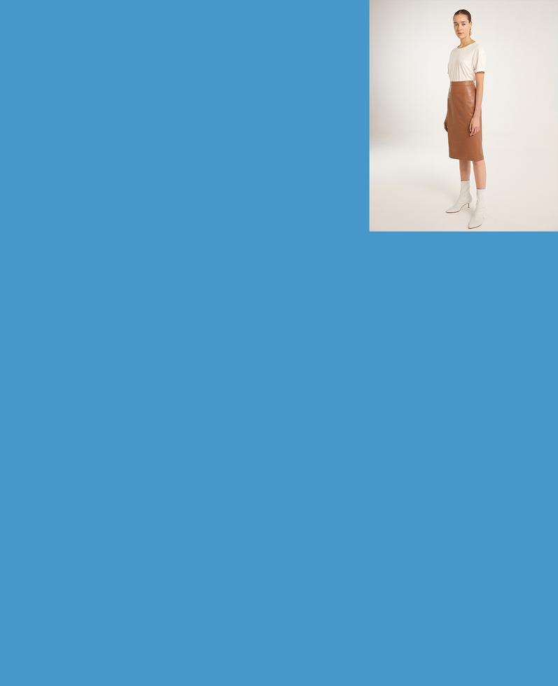 Sofia Leather Skirt | K12491 1010031035106