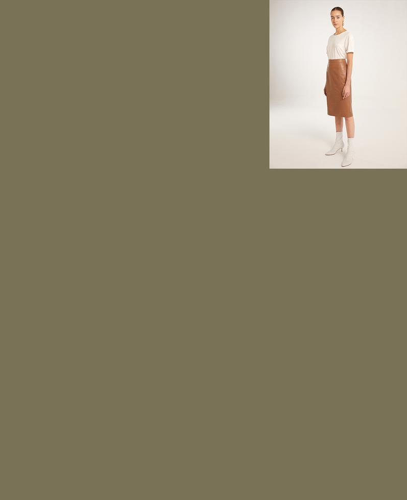 Sofia Leather Skirt | K12491 1010031035096
