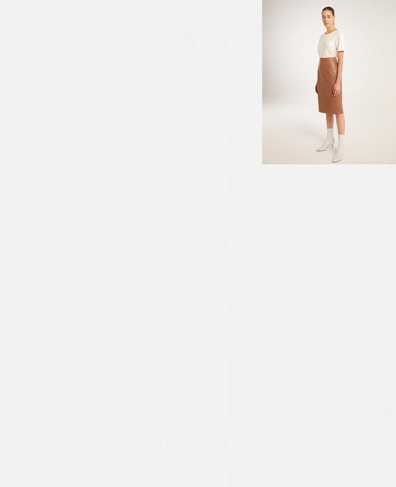 Sofia Leather Skirt | K12491 1010031035109