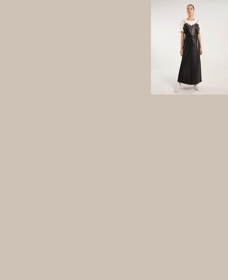 Alessia Leather Dress | K12699 1010031077001
