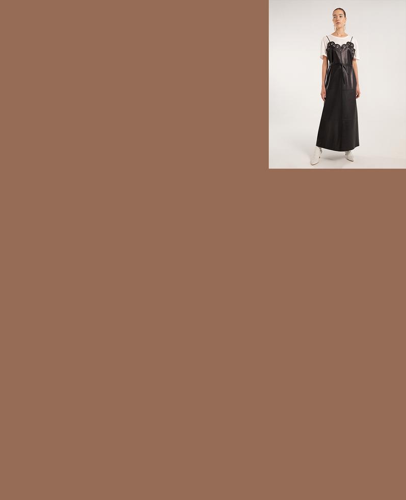 Alessia Leather Dress | K12699 1010031077024