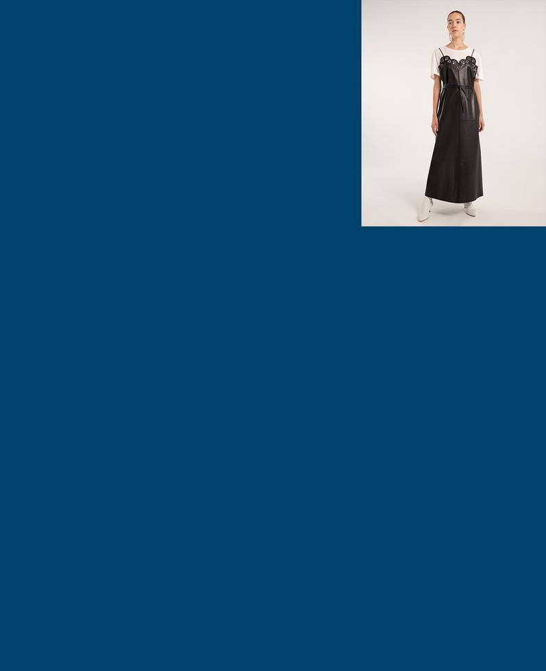 Alessia Leather Dress | K12699 1010031077043