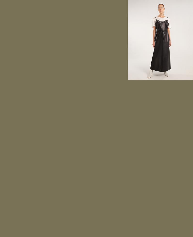 Alessia Leather Dress | K12699 1010031077118