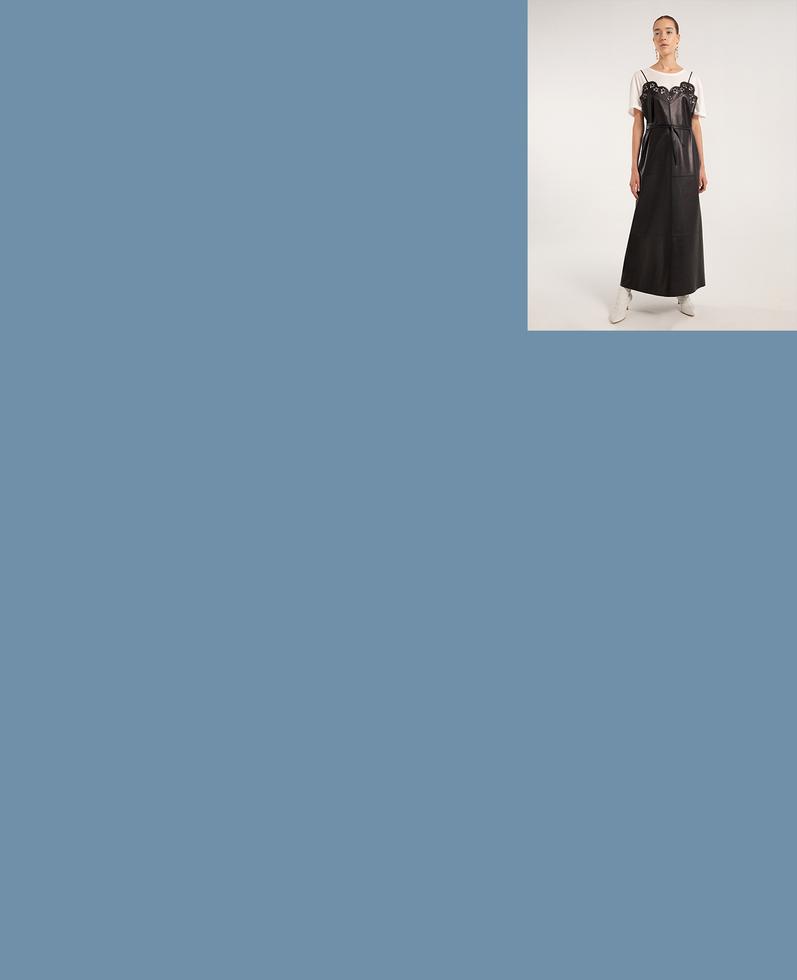 Alessia Leather Dress | K12699 1010031077058