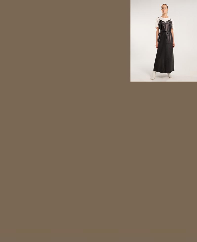 Alessia Leather Dress | K12699 1010031077130