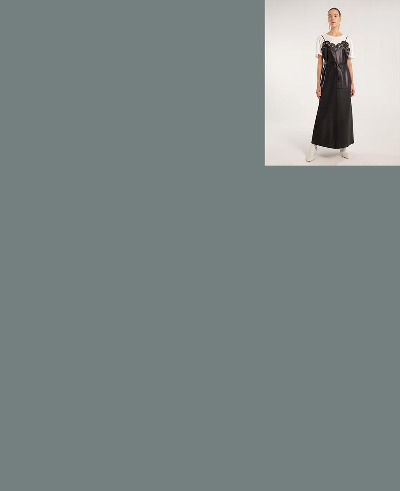 Alessia Leather Dress | K12699 1010031077080