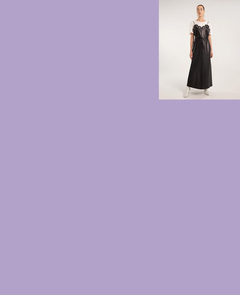 Alessia Leather Dress | K12699 1010031077072