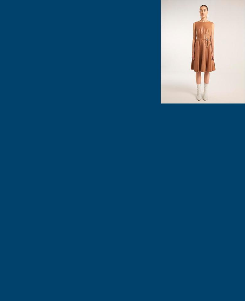 Iris Leather Dress | K12714 1010031076028