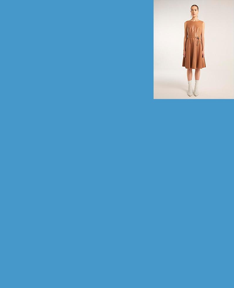 Iris Leather Dress | K12714 1010031076108