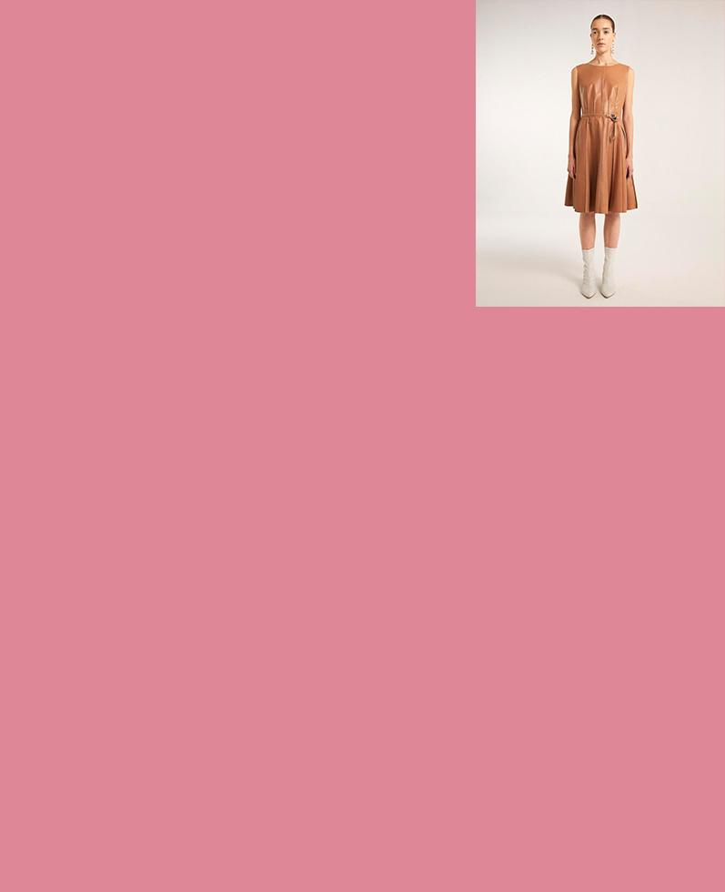 Iris Leather Dress | K12714 1010031076071