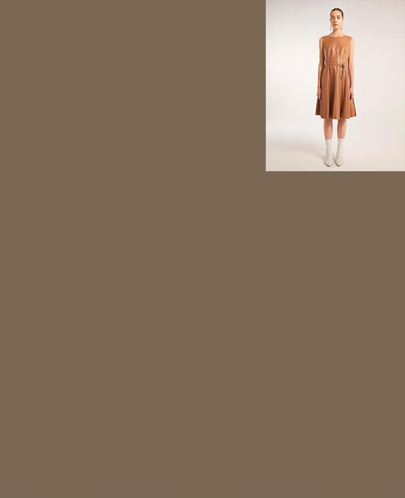 Iris Leather Dress | K12714 1010031076105