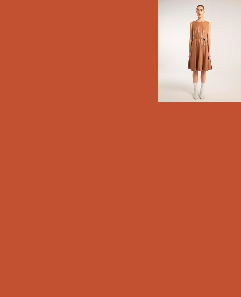 Iris Leather Dress | K12714 1010031076027