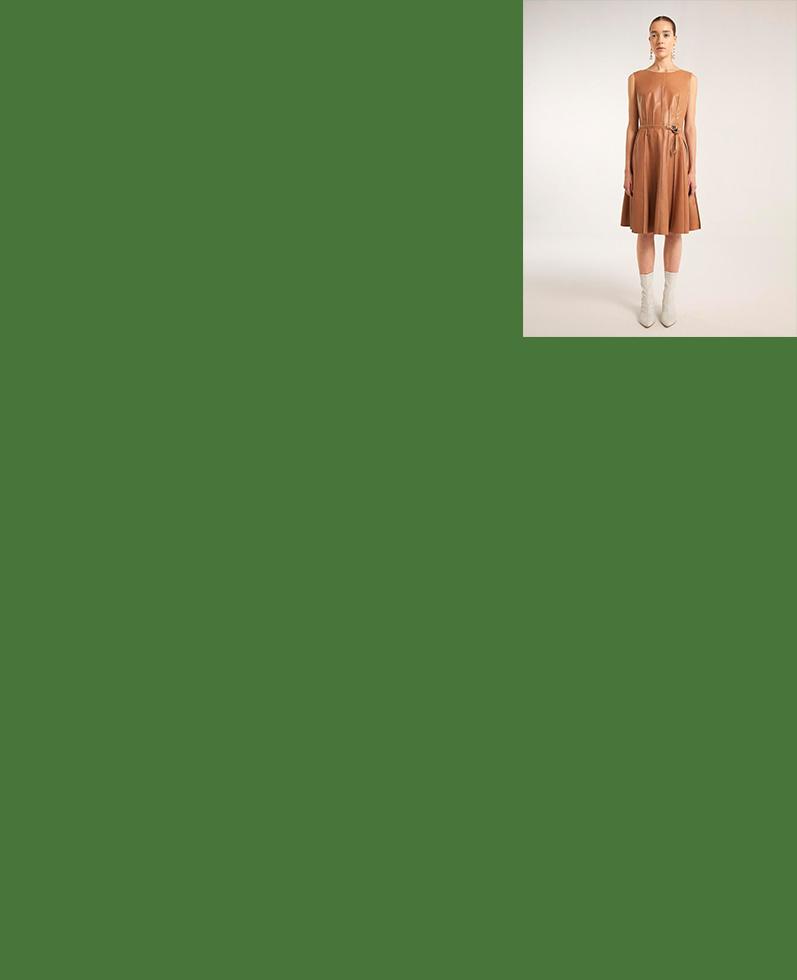 Iris Leather Dress | K12714 1010031076039