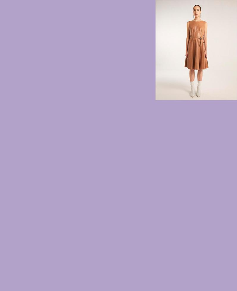 Iris Leather Dress | K12714 1010031076056