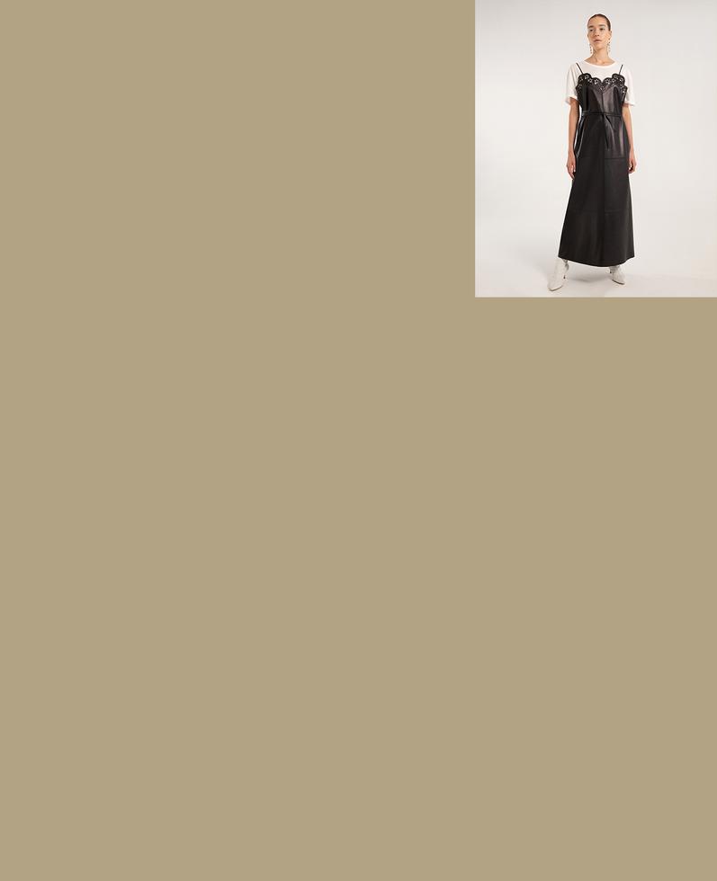 Alessia Leather Dress | K12699 1010031077041