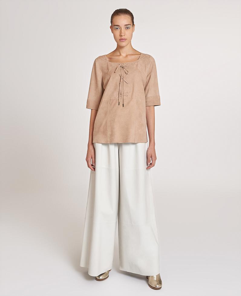 Theia Suede Blouse | K12763 1010031303070