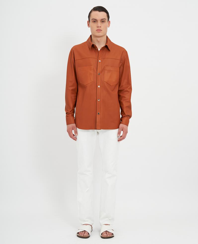 WM3 Leather shirt jacket | K13104 1010032246060