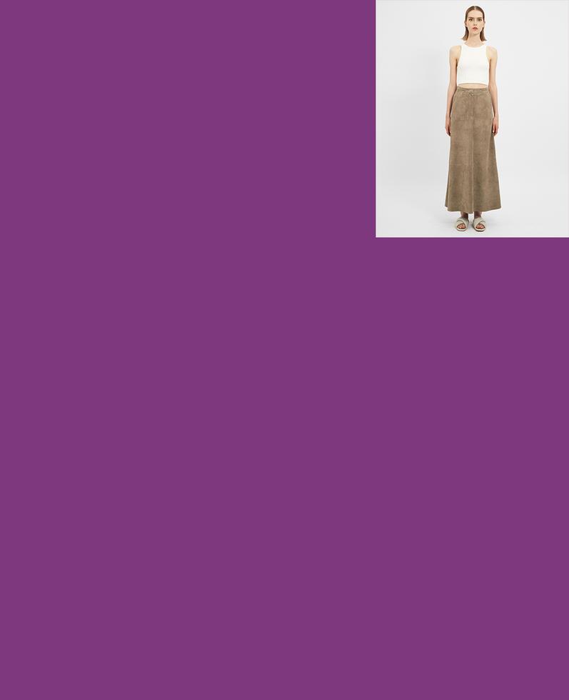 WM1 Suede skirt | K12687 1010032372022