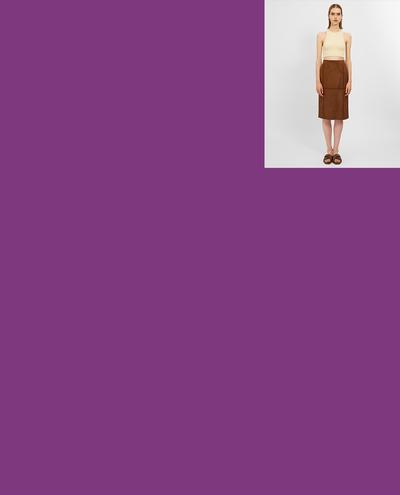WM1 Suede crochet skirt | K13139 1010032377154