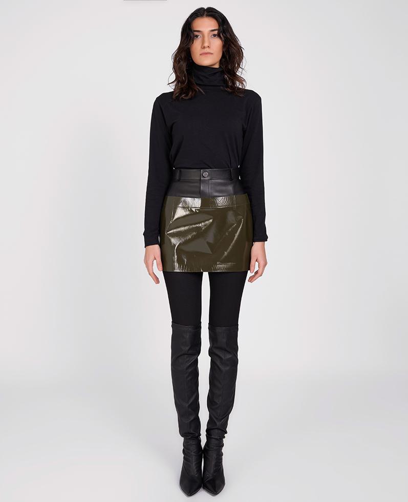 K13387 | Leather Skirt 1010033103012