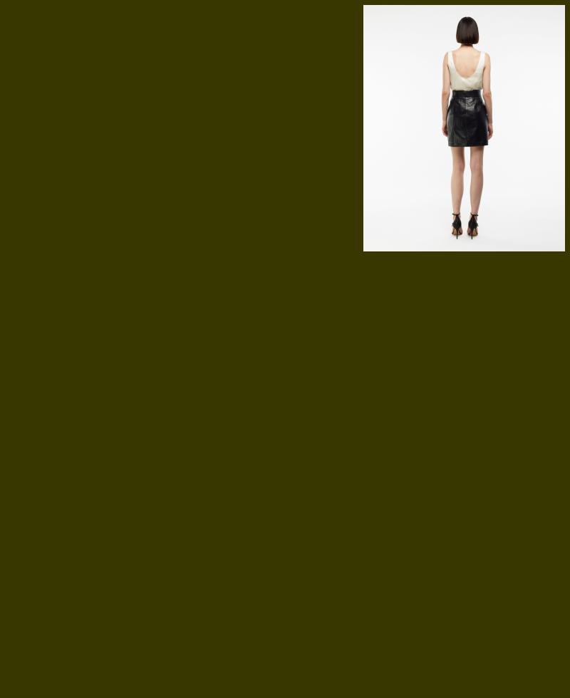 K13607 | Leather Mini Skirt 1010034267051