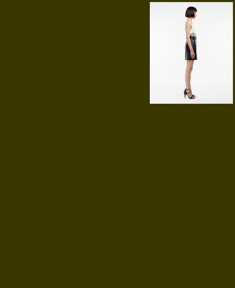 K13607 | Leather Mini Skirt 1010034267051