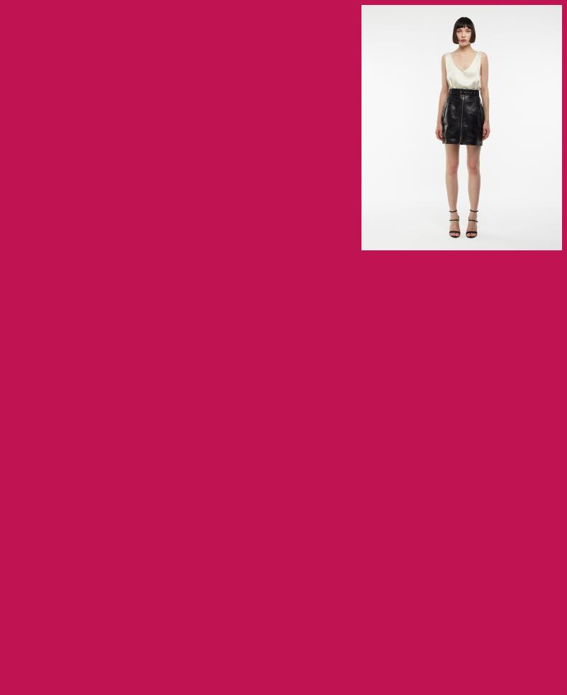 K13607 | Leather Mini Skirt 1010034267032