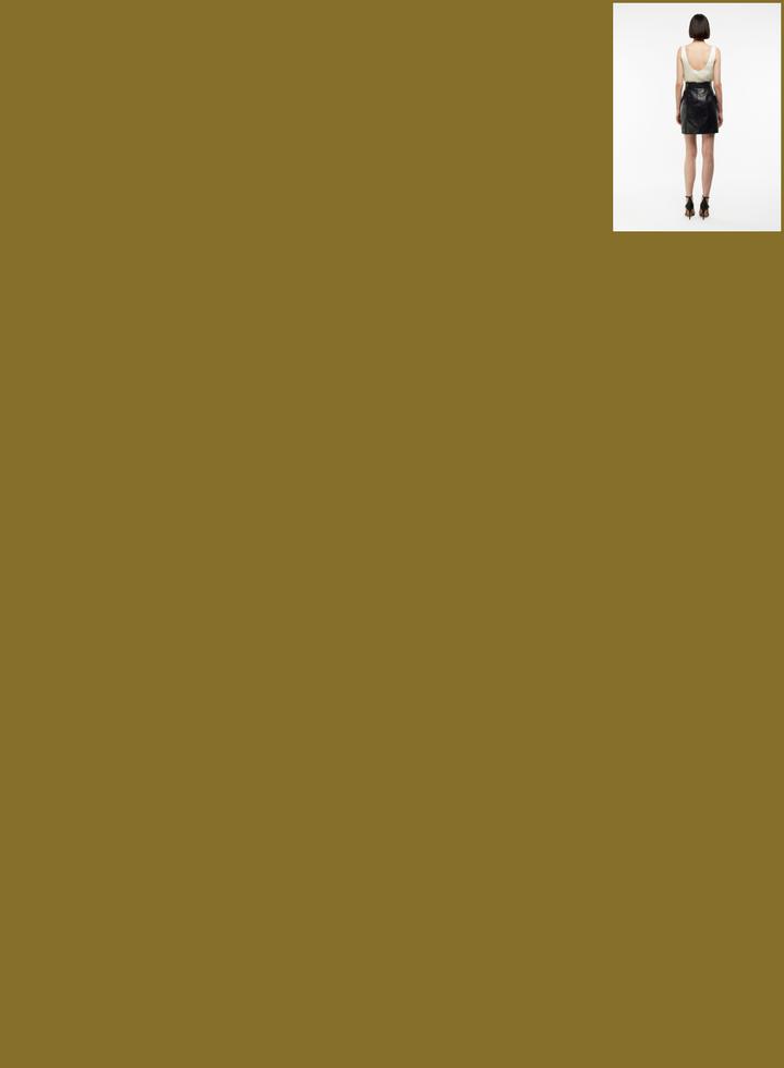 K13607 | Leather Mini Skirt 1010034267072