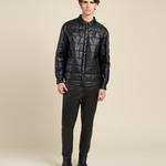 K13891 | Quilted Leather Shirt Jacket 1010036672009