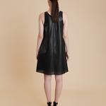 K14087-A | Leather Perforated Dress 1010036527004
