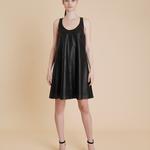 K14087-A | Leather Perforated Dress 1010036527004