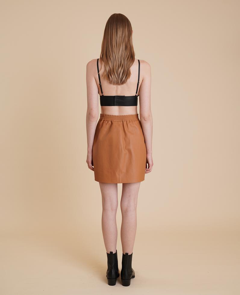 K14111 | Leather Skirt 1010037494016