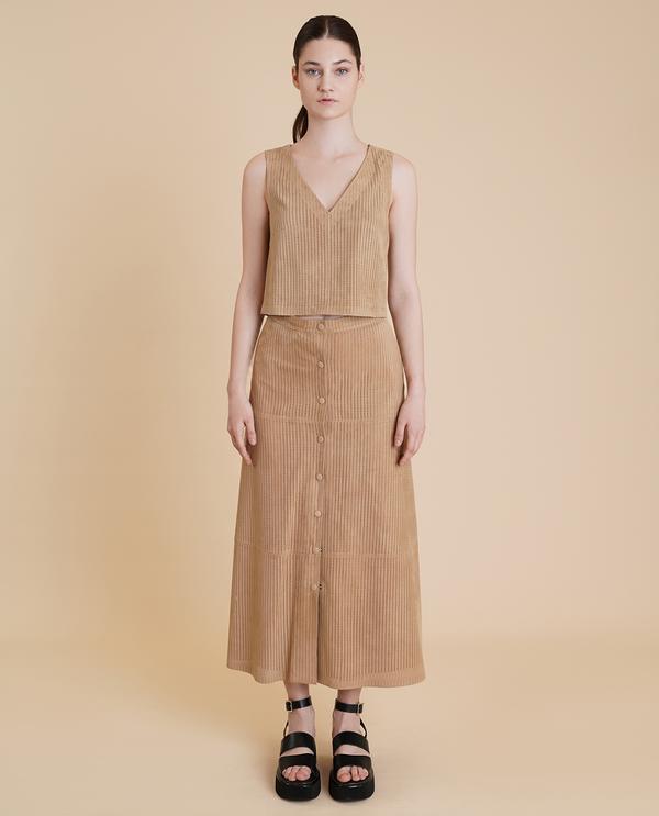 K14140P | Suede Skirt 1010036542042
